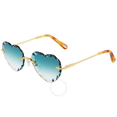 chloe ce150s 839 gold/turquoise gradient|Chloé CE150S C55 839 GOLD/GRADIENT TURQUOISE.